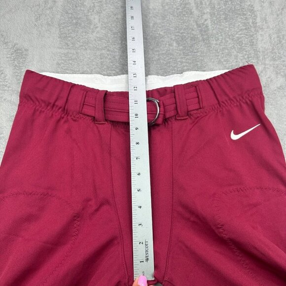 Nike Football Pants Mens XL Maroon White Belted Knee Pads Practice AO4799-612 - Picture 4 of 8